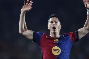 pg试玩-莱万冲击巴萨百球里程碑，此前从未在客场攻破国米球门